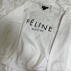 Brian Lichtenberg BLTEE FELINE MEOW sweatshirt